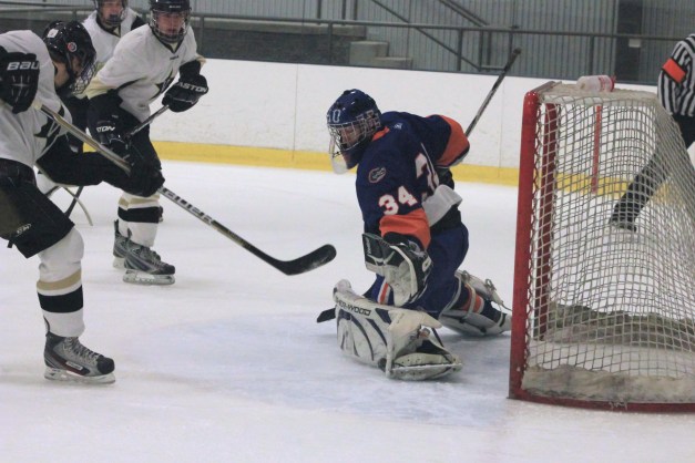Goalie Fred Bourret of UF Hockey